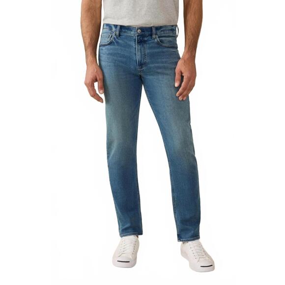 NEW FAHERTY stretch terry indigo pocket pant in storm harbor wash